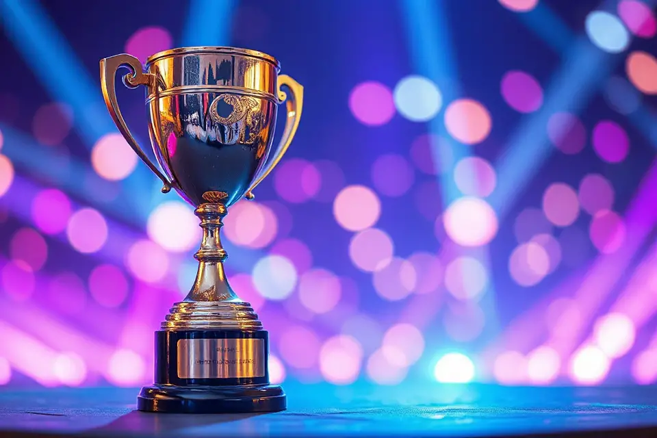 vibrant esports trophy image