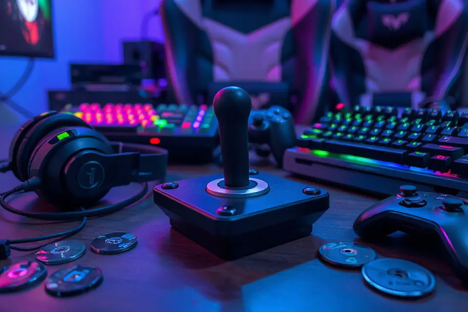 vibrant joystick gaming accessories