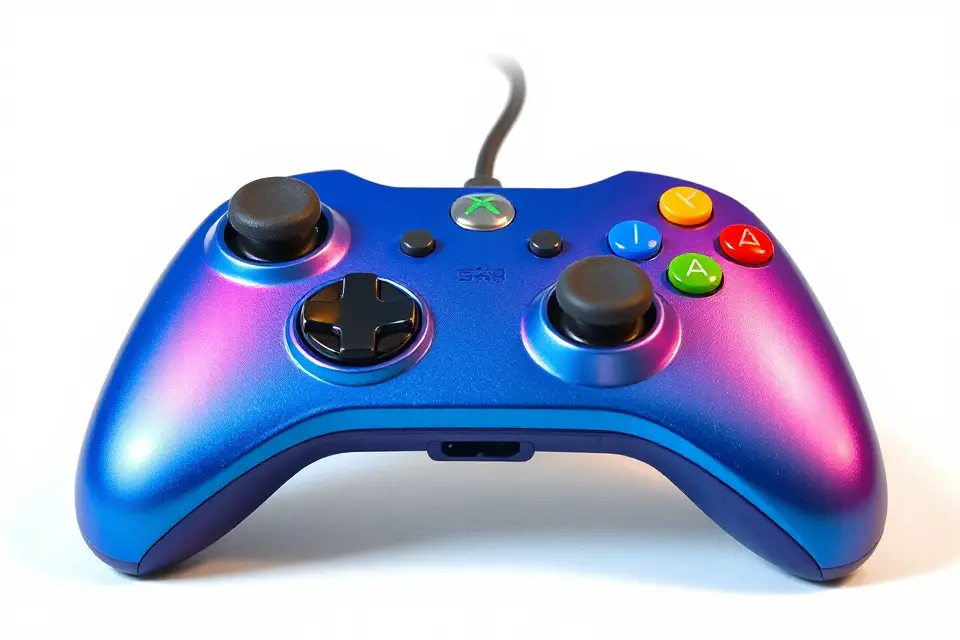 vibrant joystick stock photo