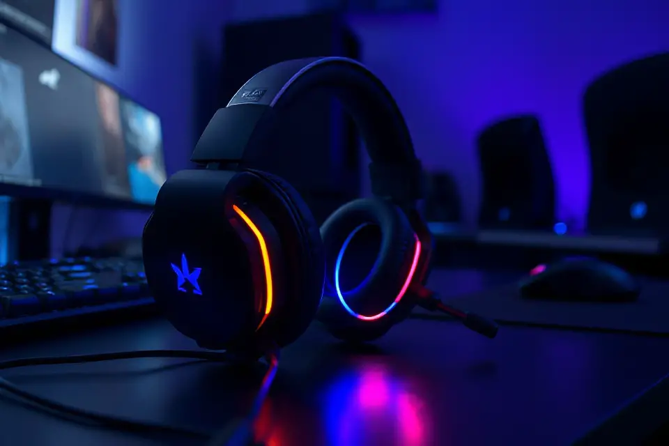 vibrant led gaming headset
