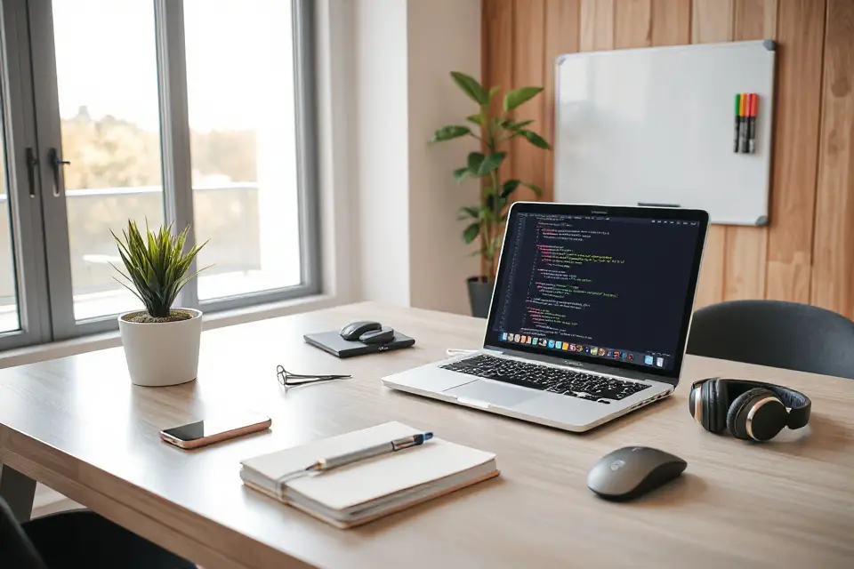 vibrant organized tech workplace