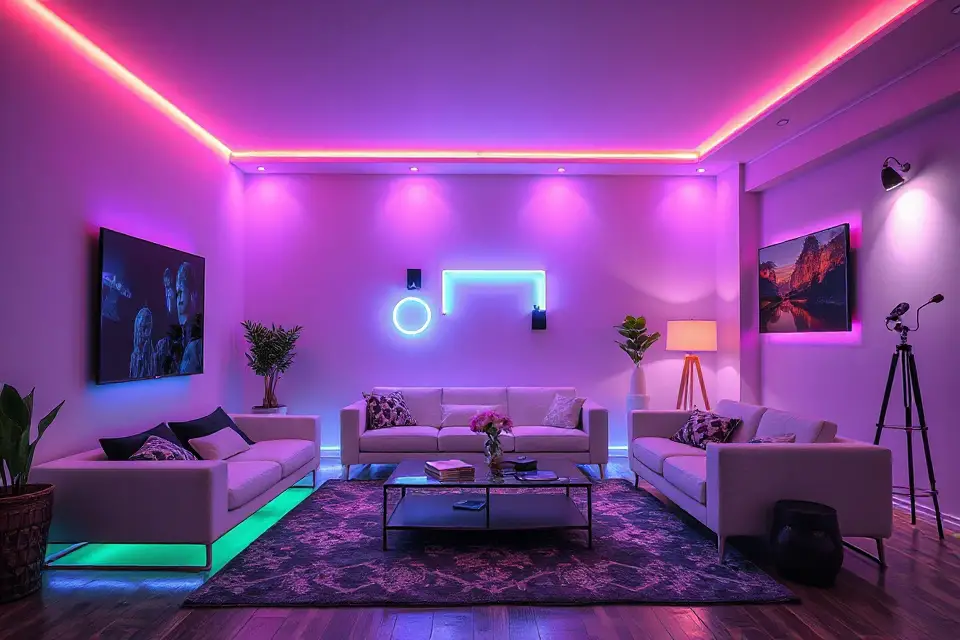 vibrant rgb lighting photo