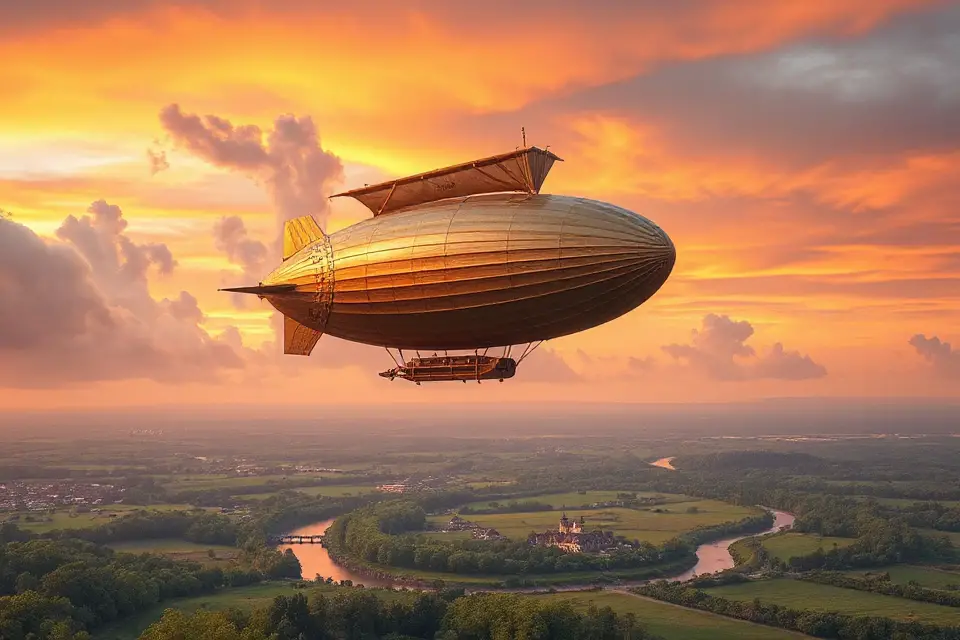 vintage airship adventure awaits