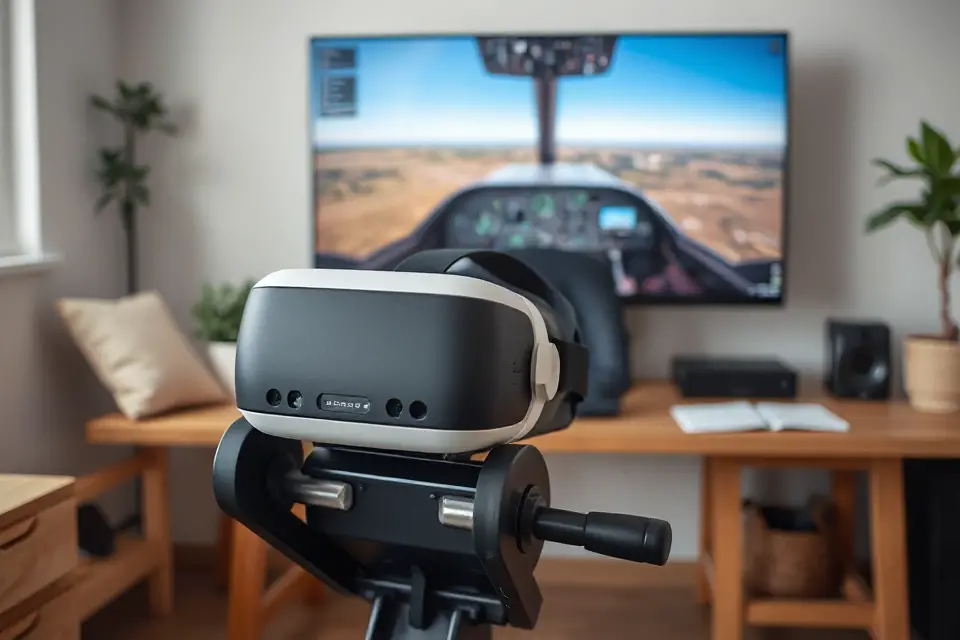 vr flight simulator gear