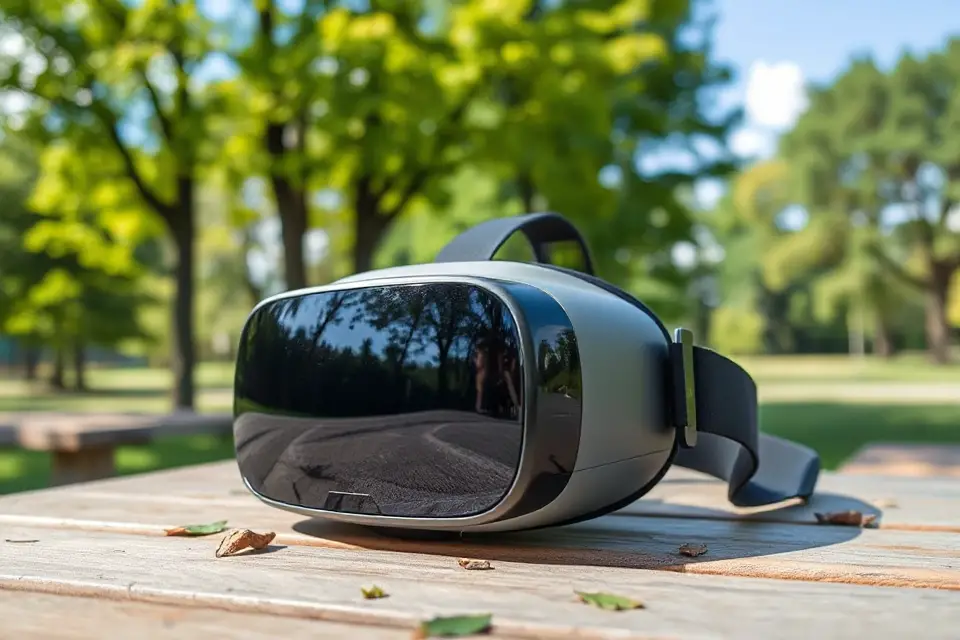 vr headset outdoor photo