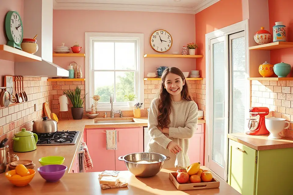 whimsical playful kitchen photo