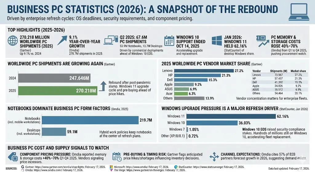 business pc statistics