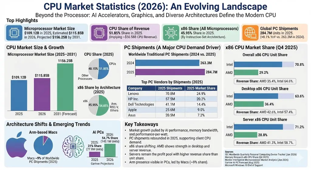 cpu market statistics