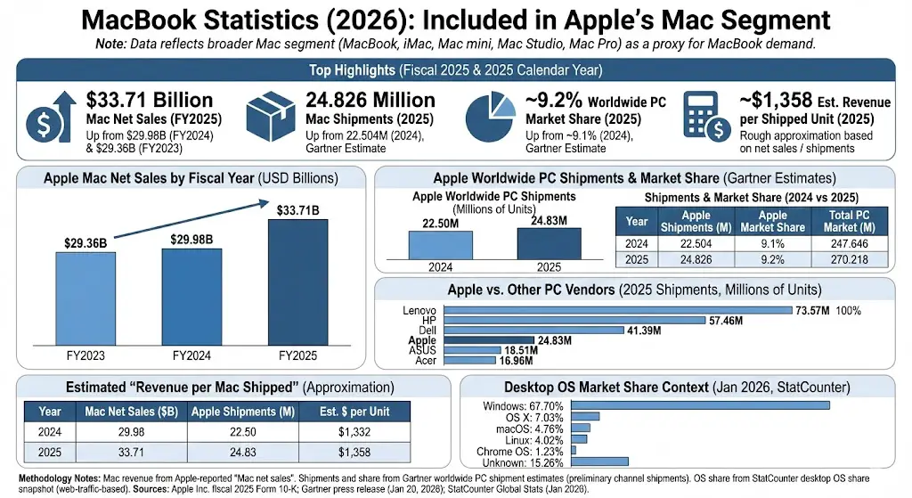 macbook statistics